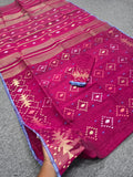 Royal Magenta Jamdani Shadi Saree